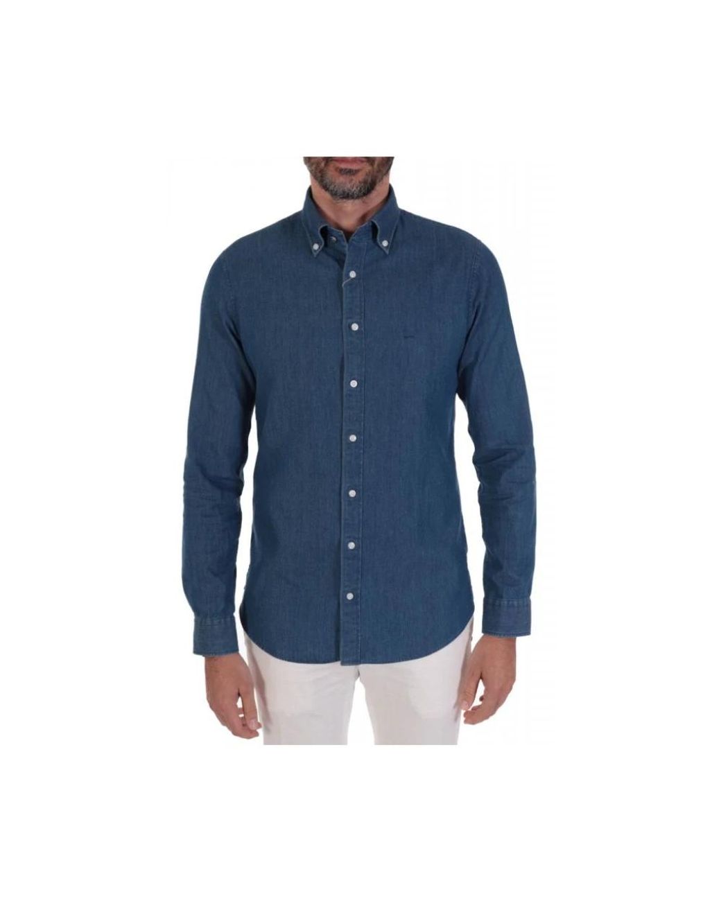 Michael Kors Blue Denim Shirts for men