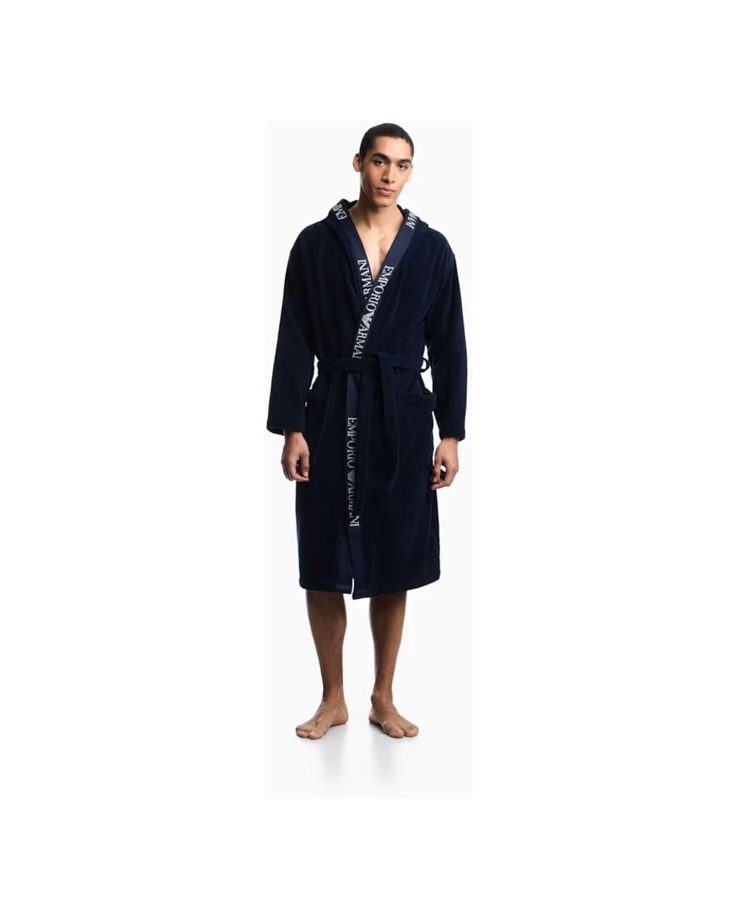 Emporio Armani Blue Robes for men