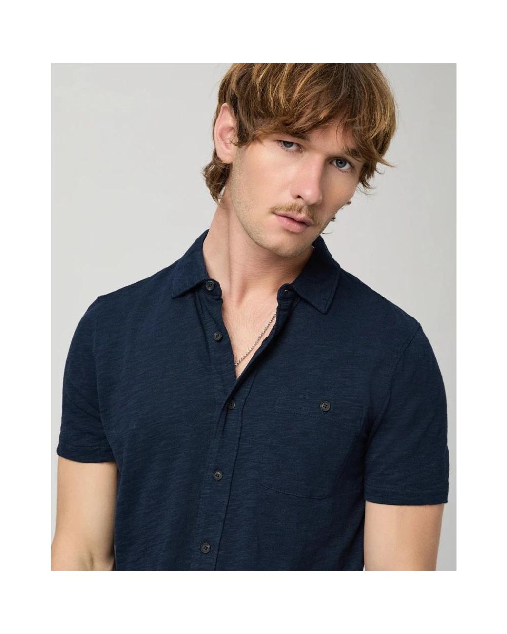 PAIGE Blue Polo Shirts for men
