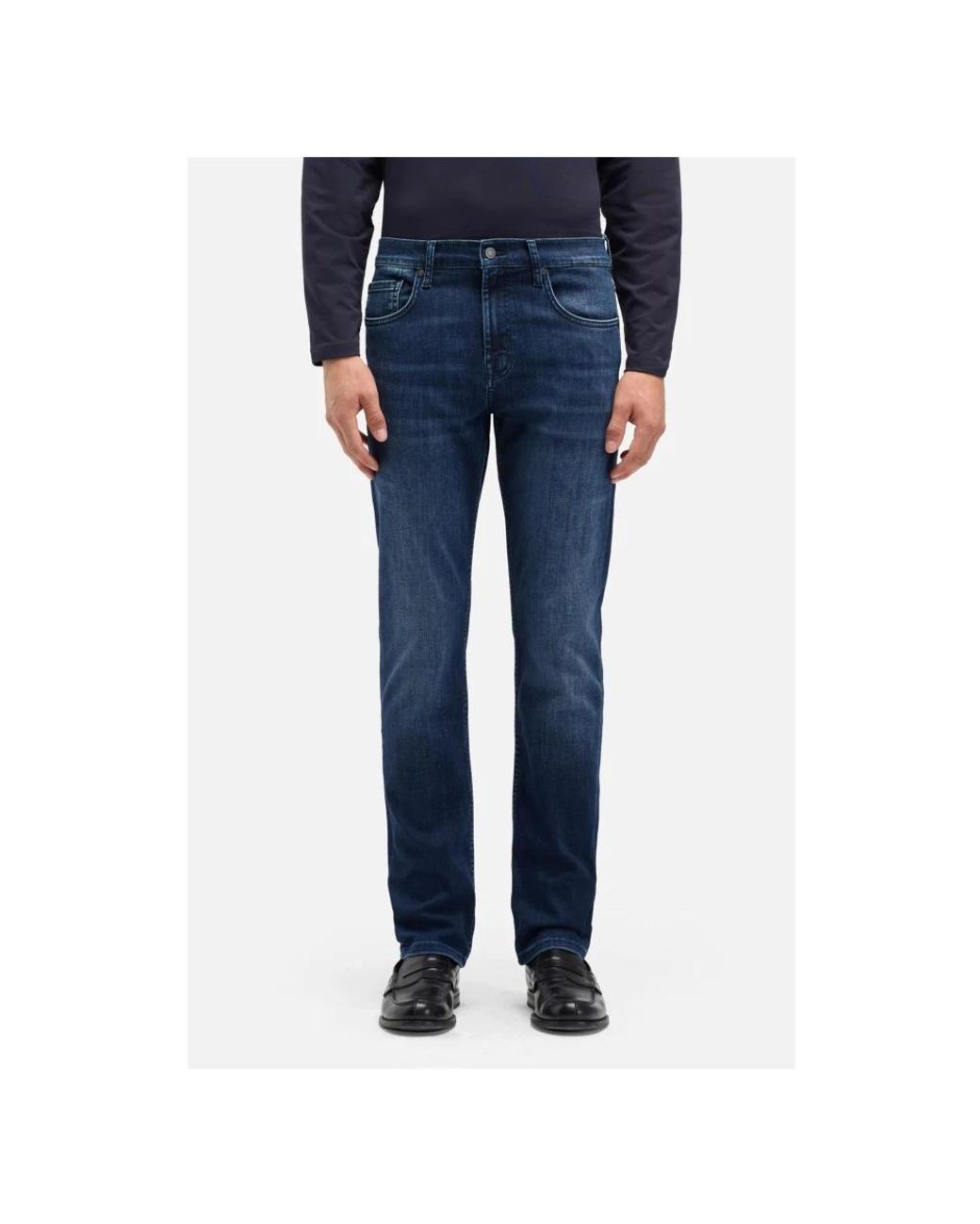 7 For All Mankind Blue Slim Fit Jeans for men