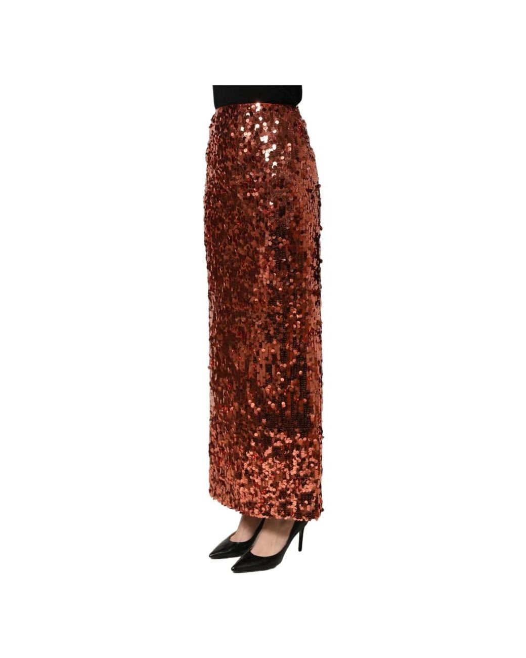 Dolce & Gabbana Brown Maxi Skirts