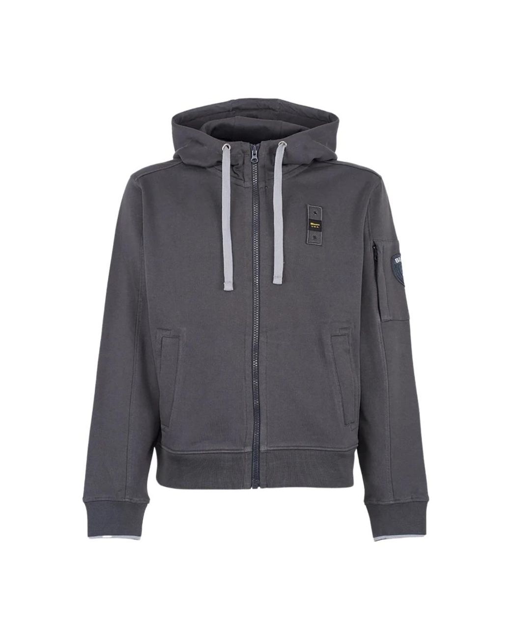 Blauer Hoodies & Sweatvesten ,Grijs ,Wave-Quilted Puffer Jacket in het Gray voor heren