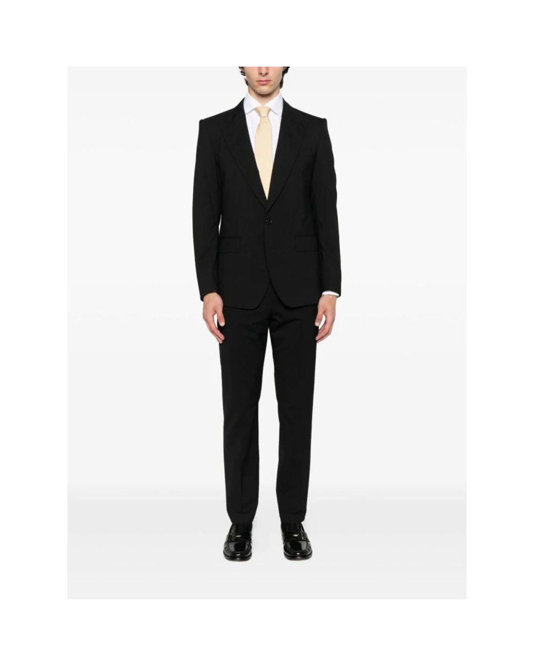 PT Torino Black Suit Trousers for men