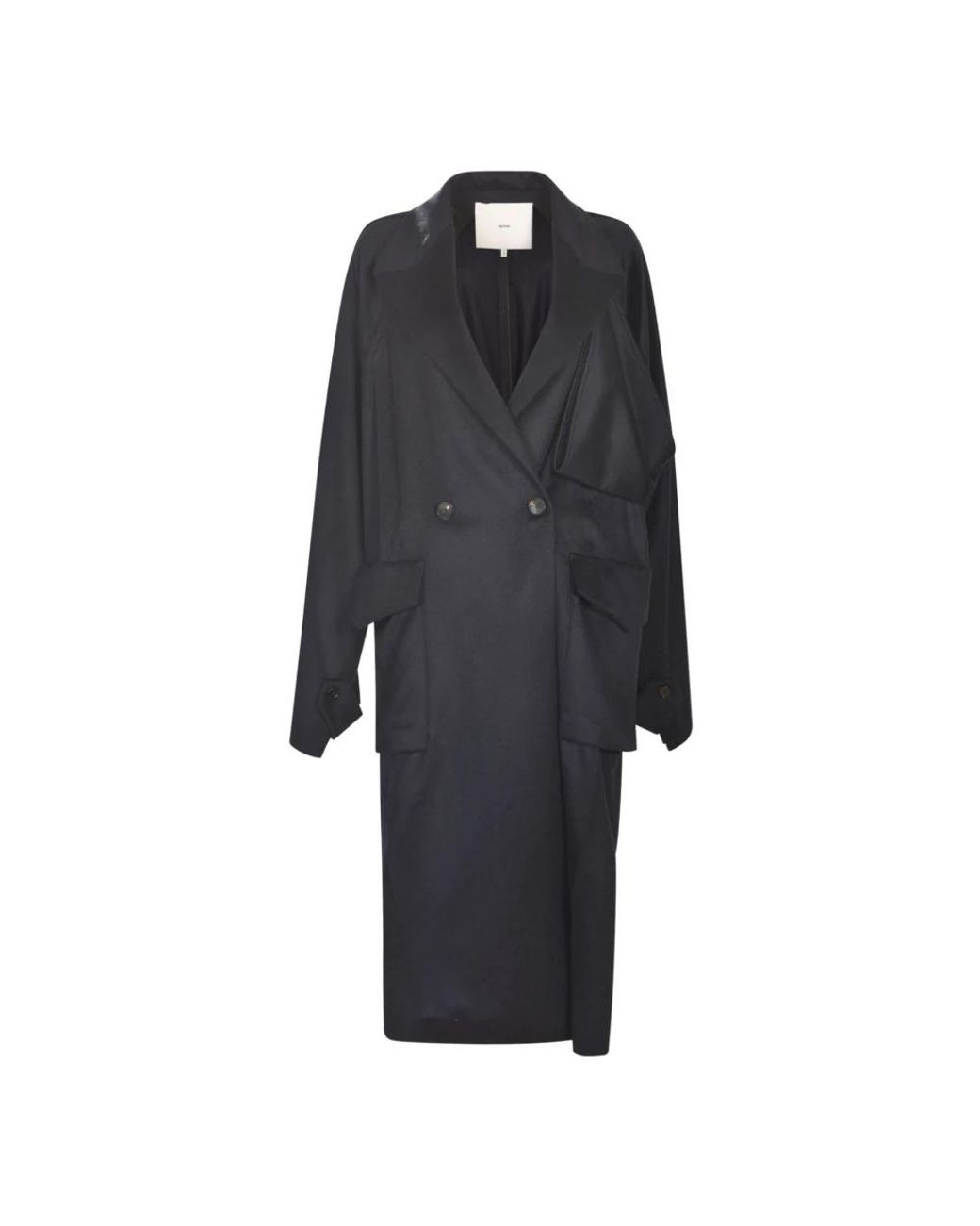 Setchu Black Double-Breasted Coats