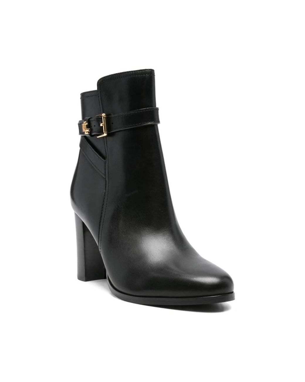 Ralph Lauren Black Heeled Boots