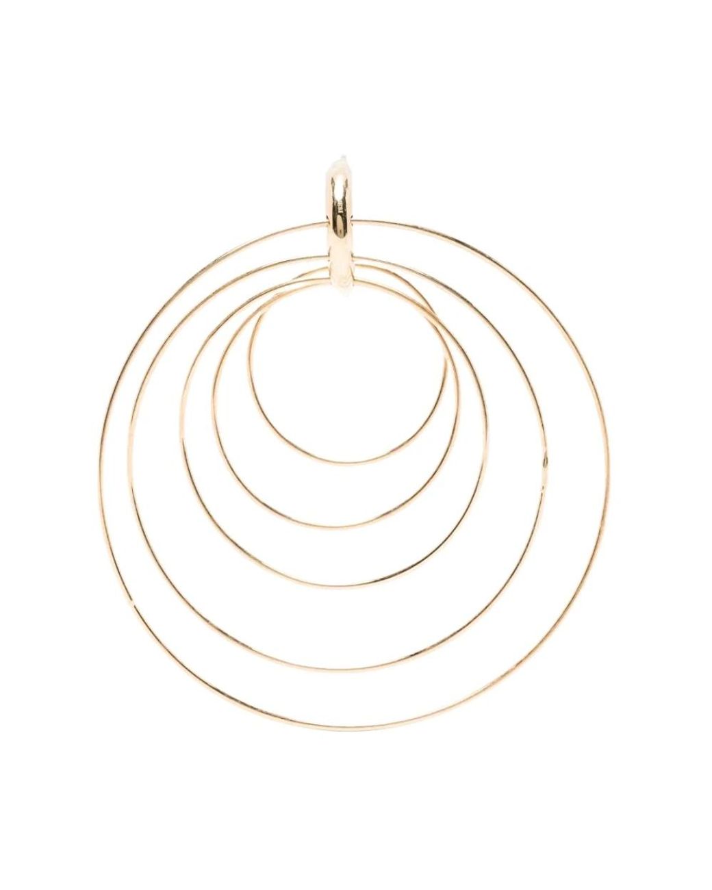 Panconesi Metallic Pierced Serpent Hoops Large