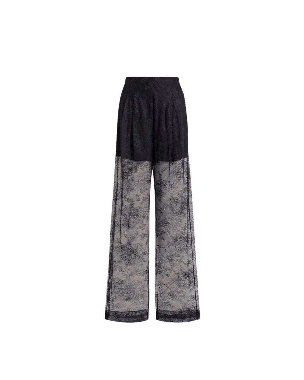 Alberta Ferretti Gray Wide Trousers