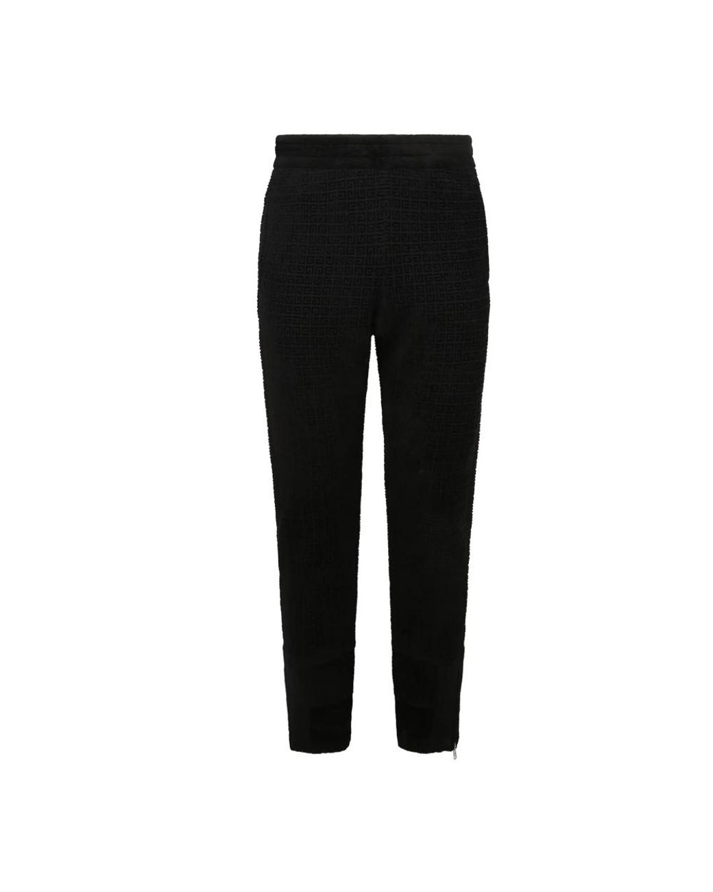 Givenchy Broeken ,Zwart ,Katoen Zwarte Elastische Taille Broek in het Black voor heren