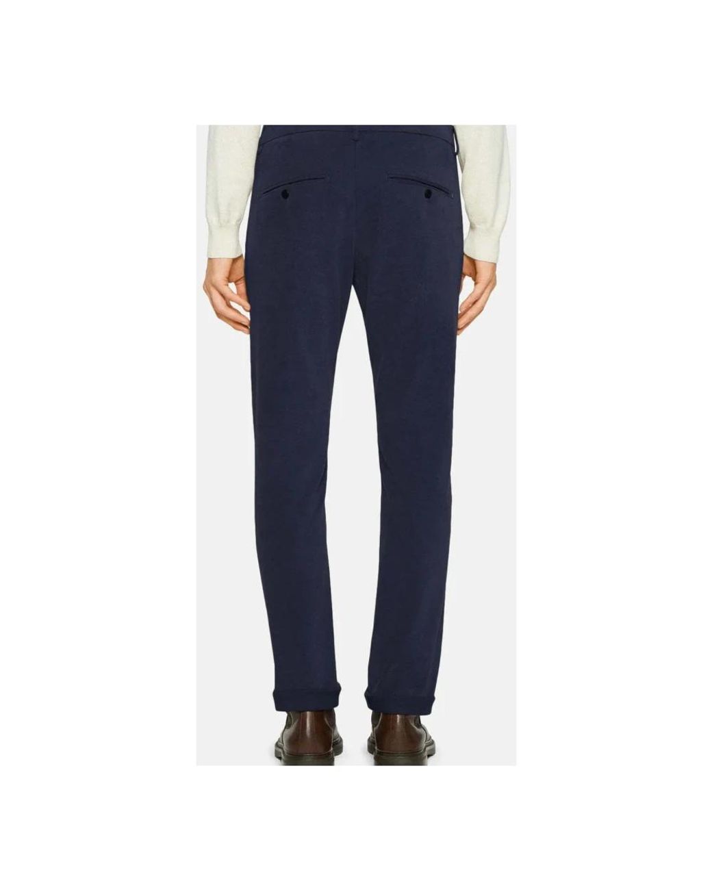 Dondup Blue Slim-Fit Trousers for men