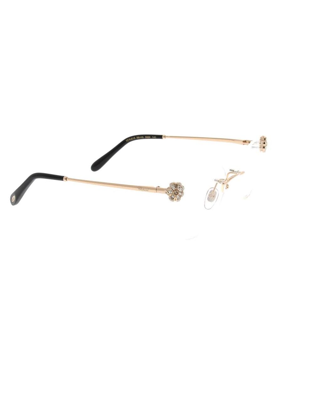 Glasses Chopard de color Metallic