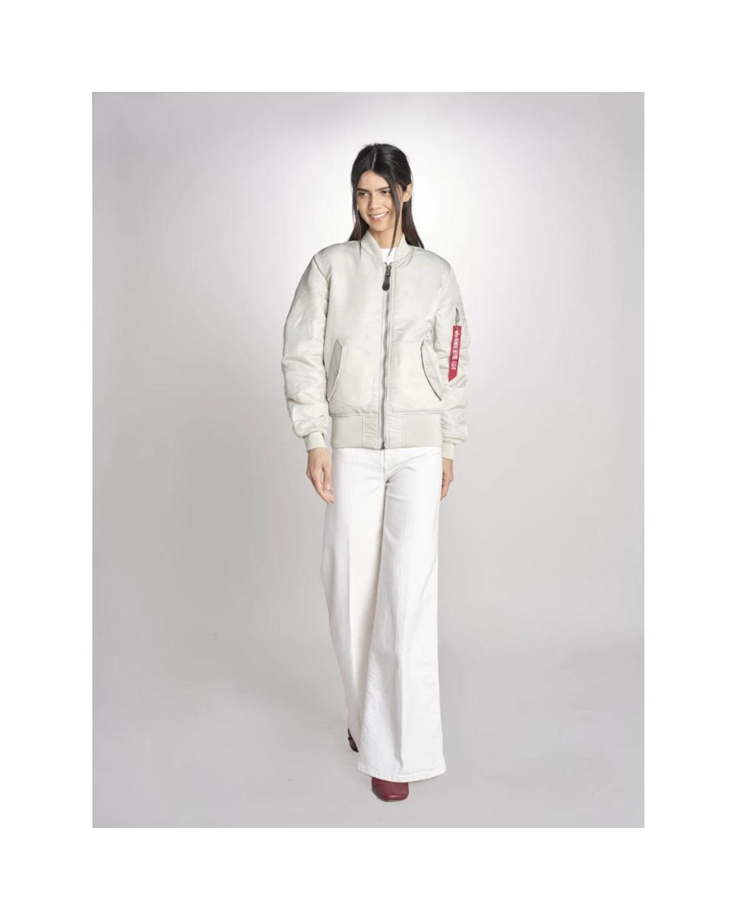 Alpha Industries Bomber Basic in het Natural