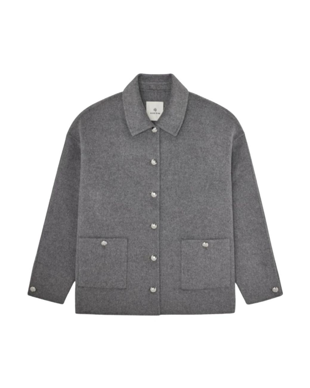 Anine Bing Gray Light Jackets