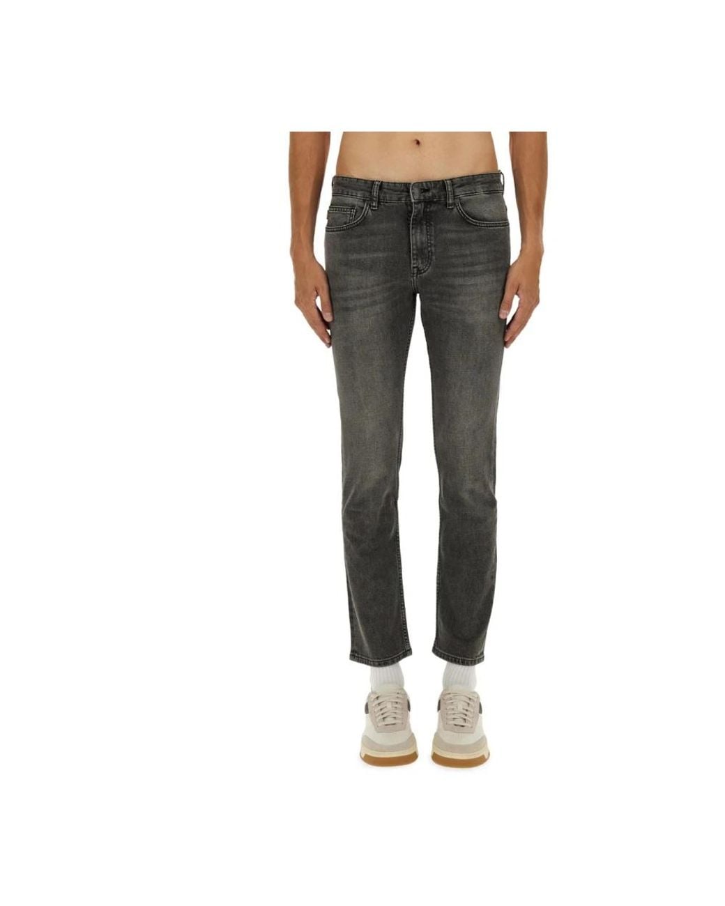 Boss Gray Slim Fit Jeans for men