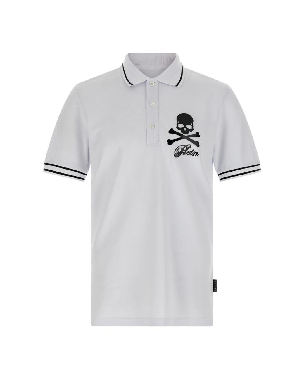 Philipp Plein White Polo Shirts for men