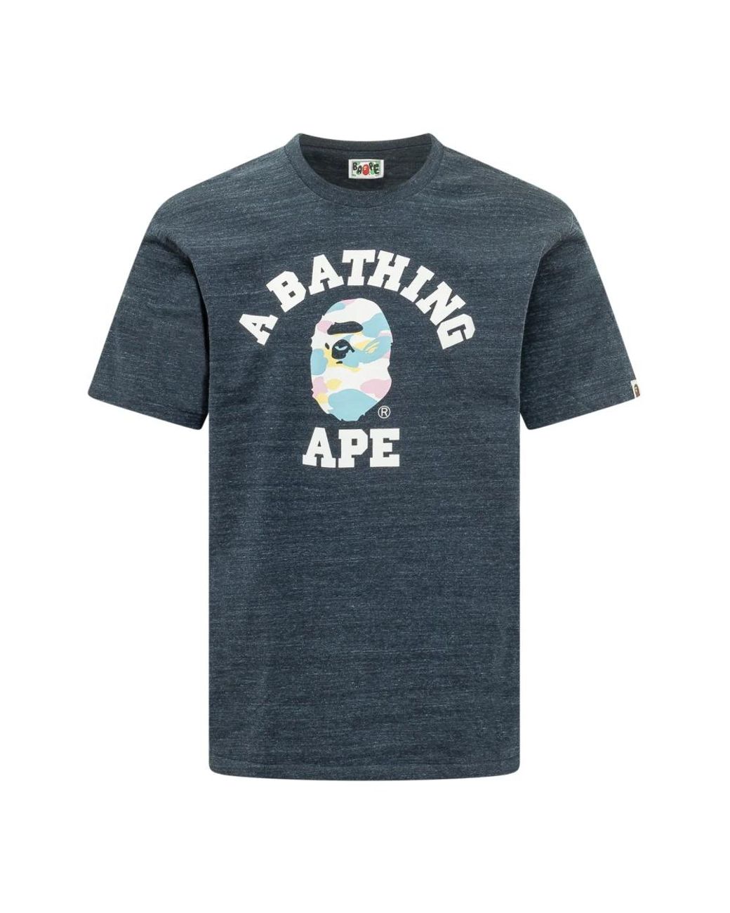 A Bathing Ape New Multi Camo Tee in het Blue voor heren