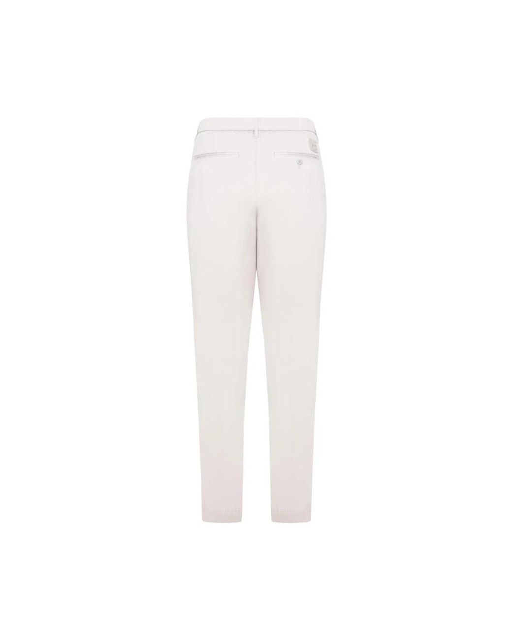 Jacob Cohen White Slim-Fit Trousers for men