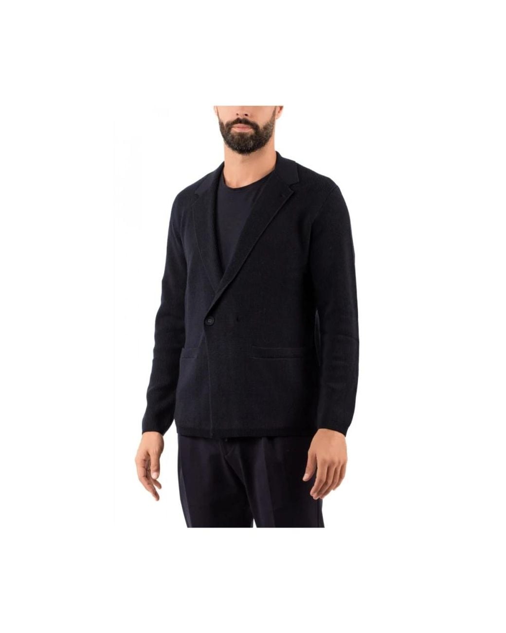 Emporio Armani Black Blazers for men