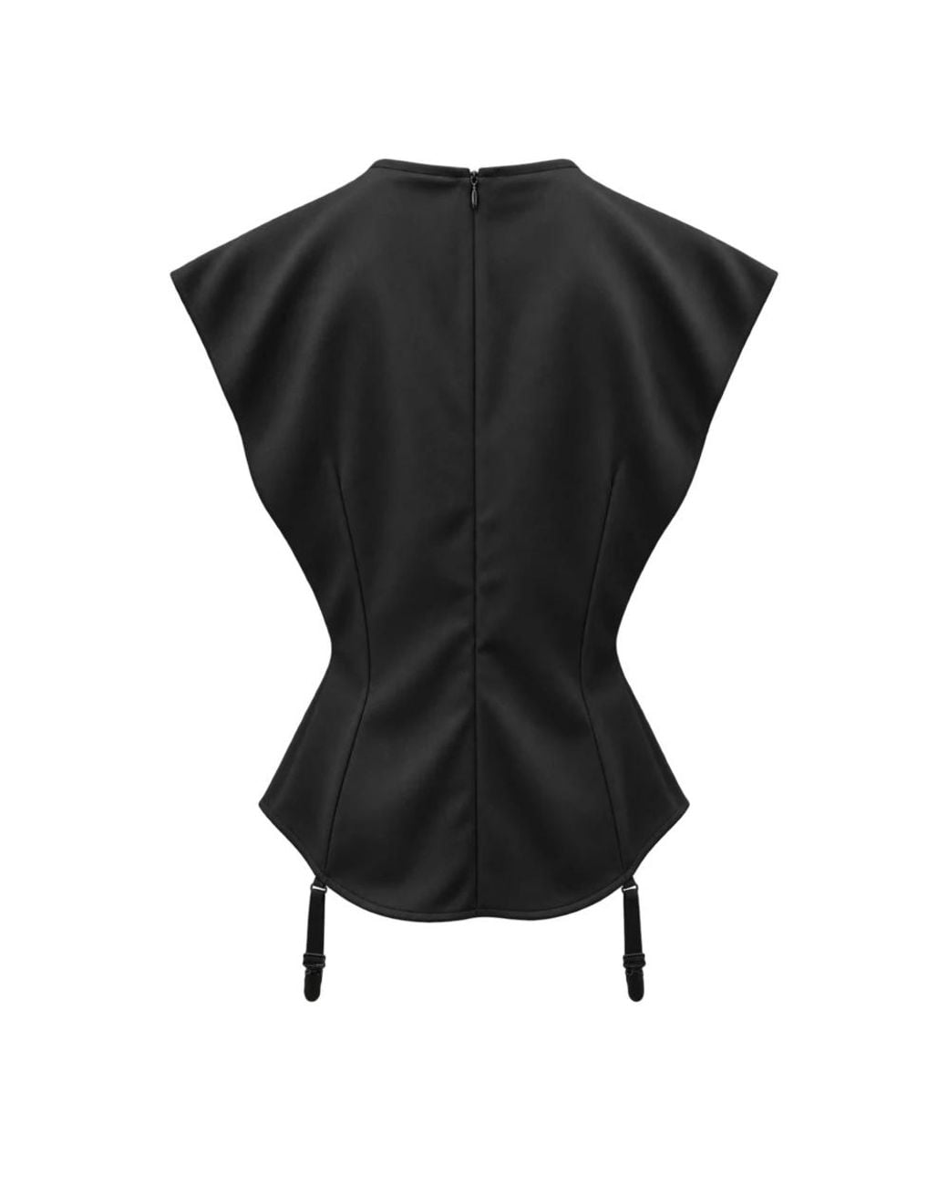 MEIMEIJ Black Sleeveless Tops