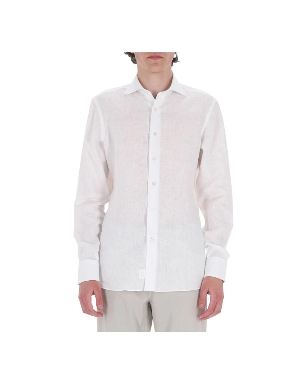 Borriello White Casual Shirts for men