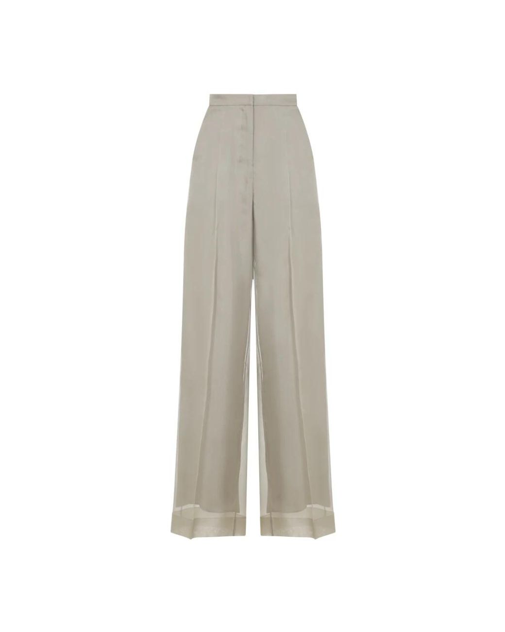 Max Mara Gray Wide Trousers