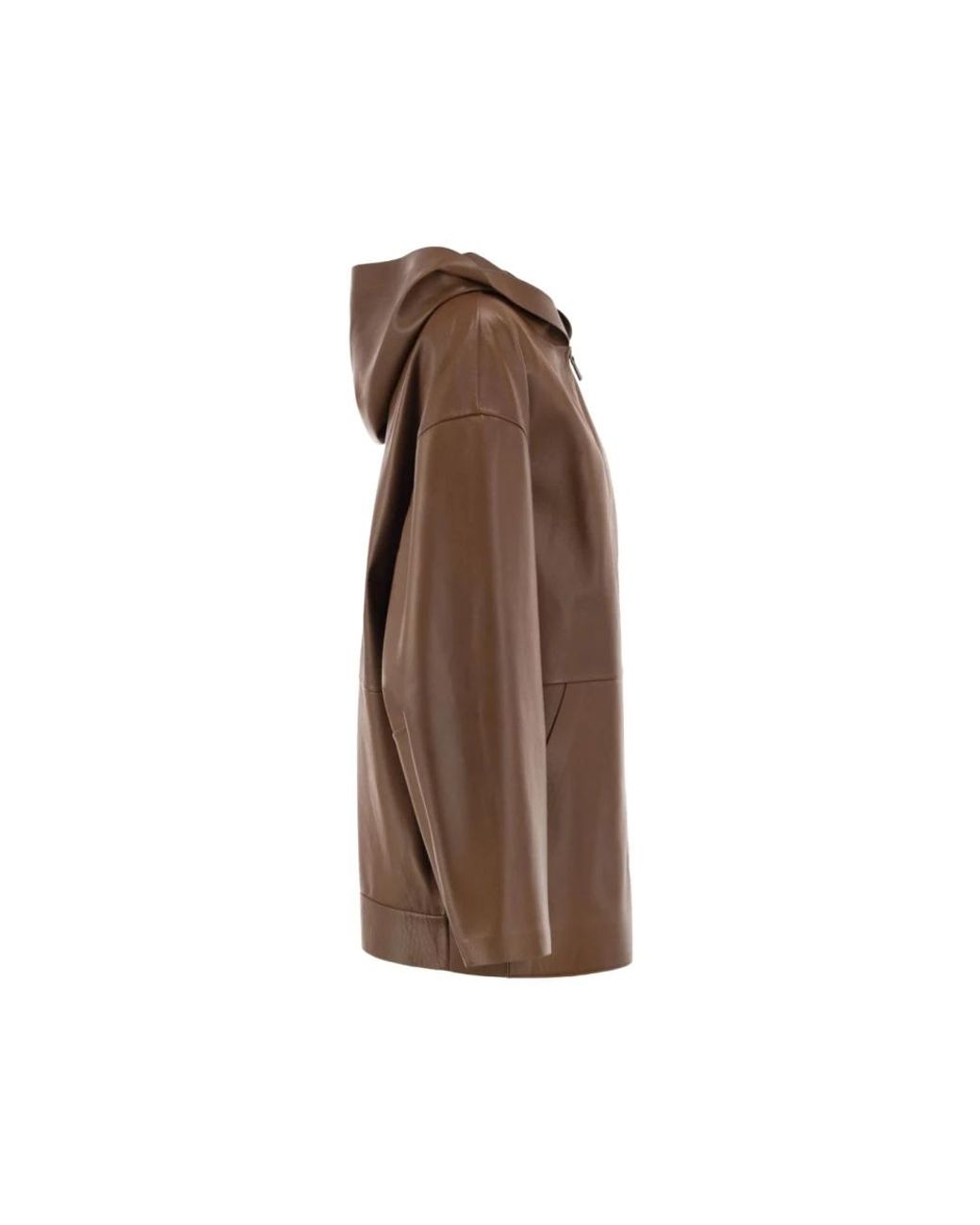 Max Mara Brown Leather Jackets