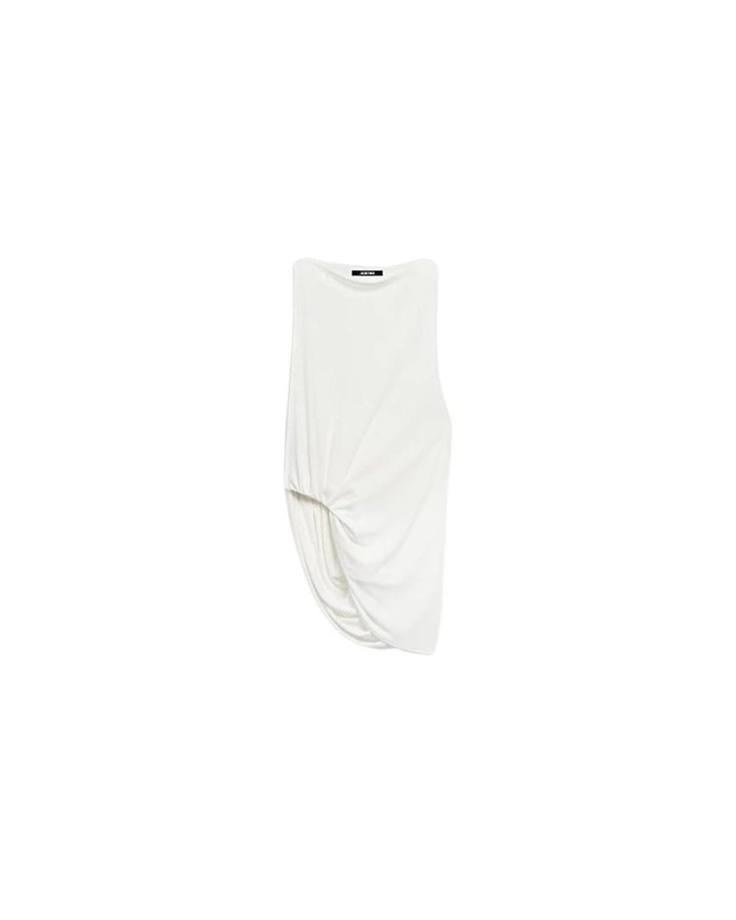 Jacquemus White Sleeveless Tops