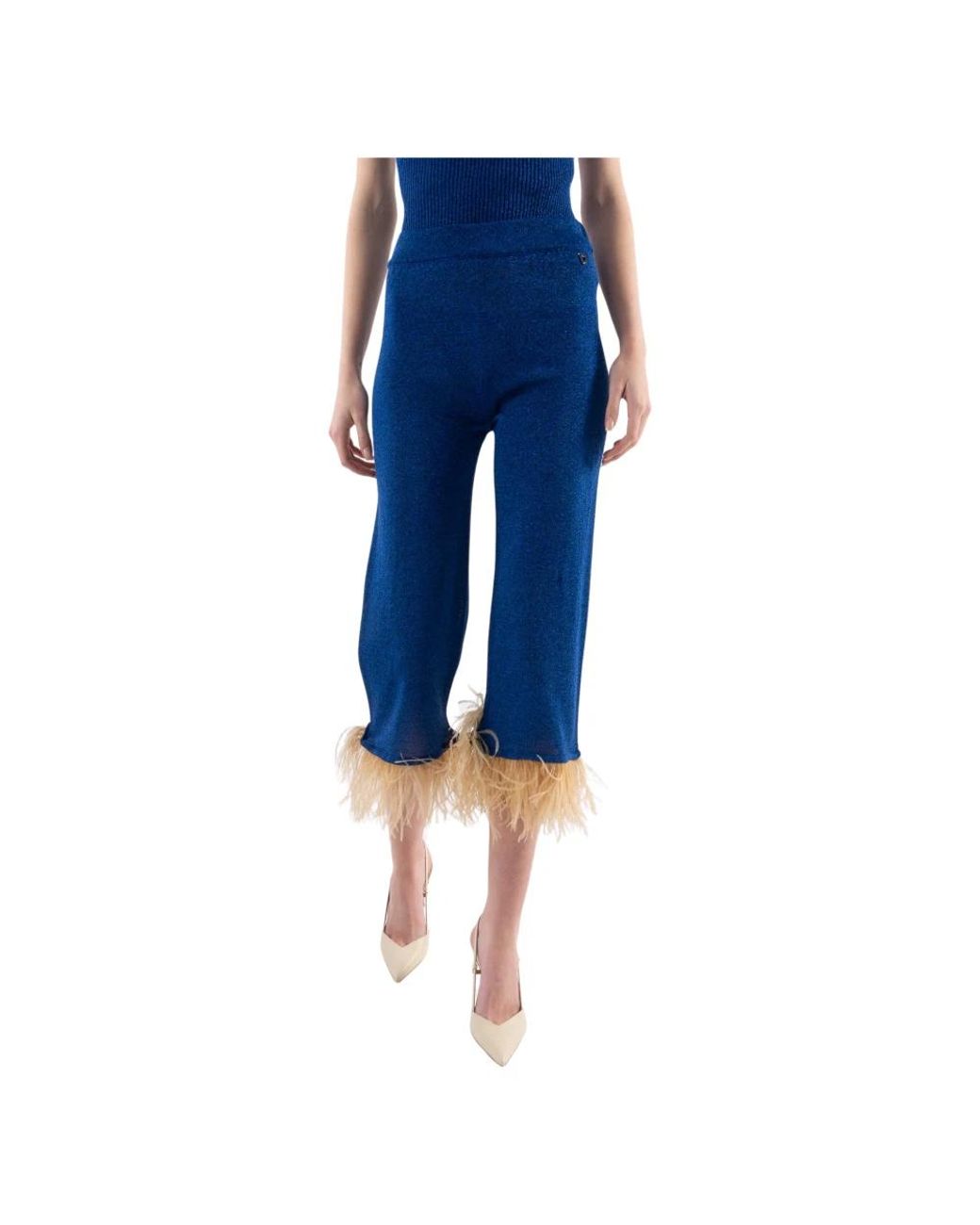 Dixie Broeken ,Blauw ,P223T060 Pantaloni Bijgesneden in het Blue