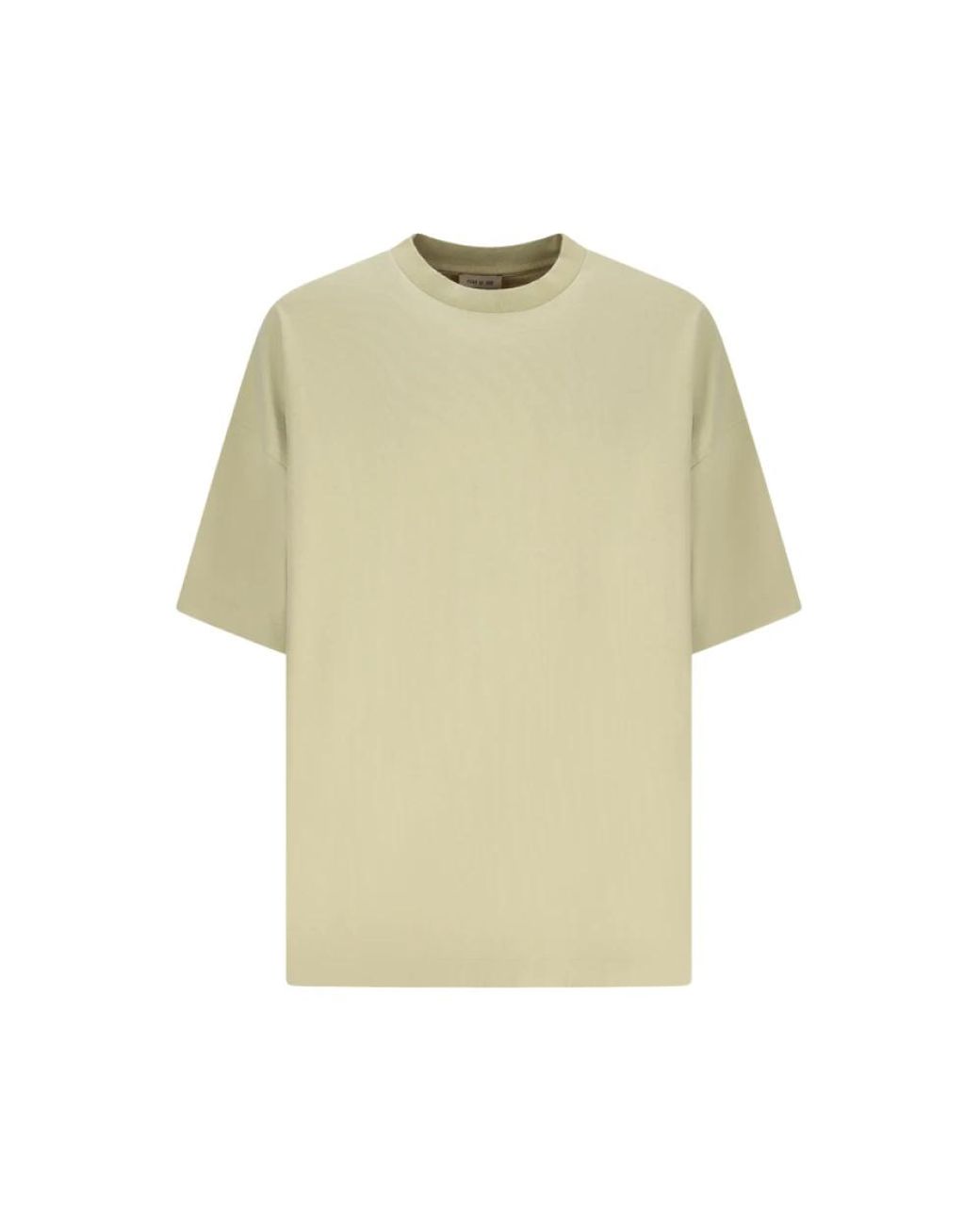Fear Of God Tops ,Katoen Heavy Cotton Tee in het Natural