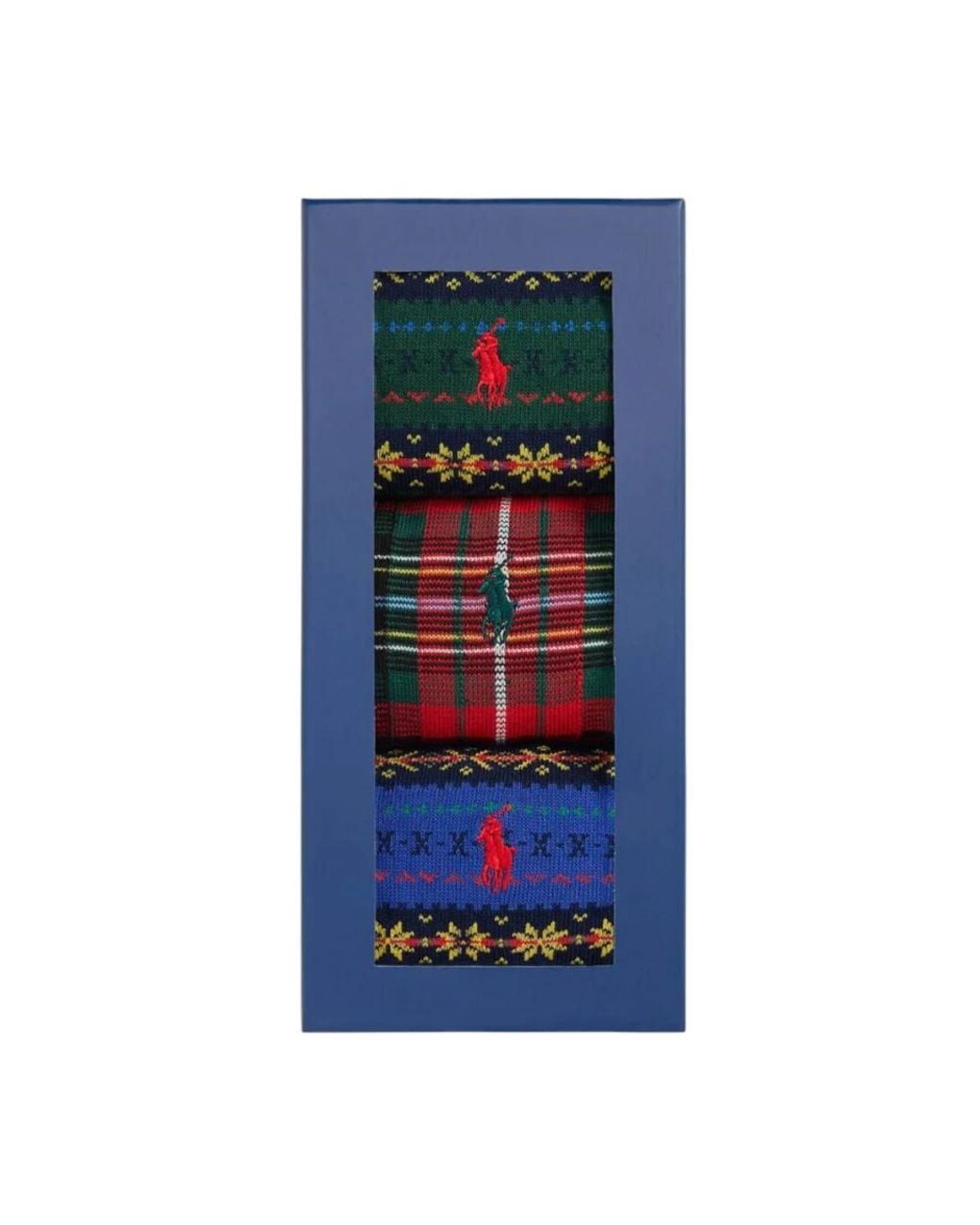 Polo Ralph Lauren Blue Cotton-Blend Trouser Sock 3-Pack for men