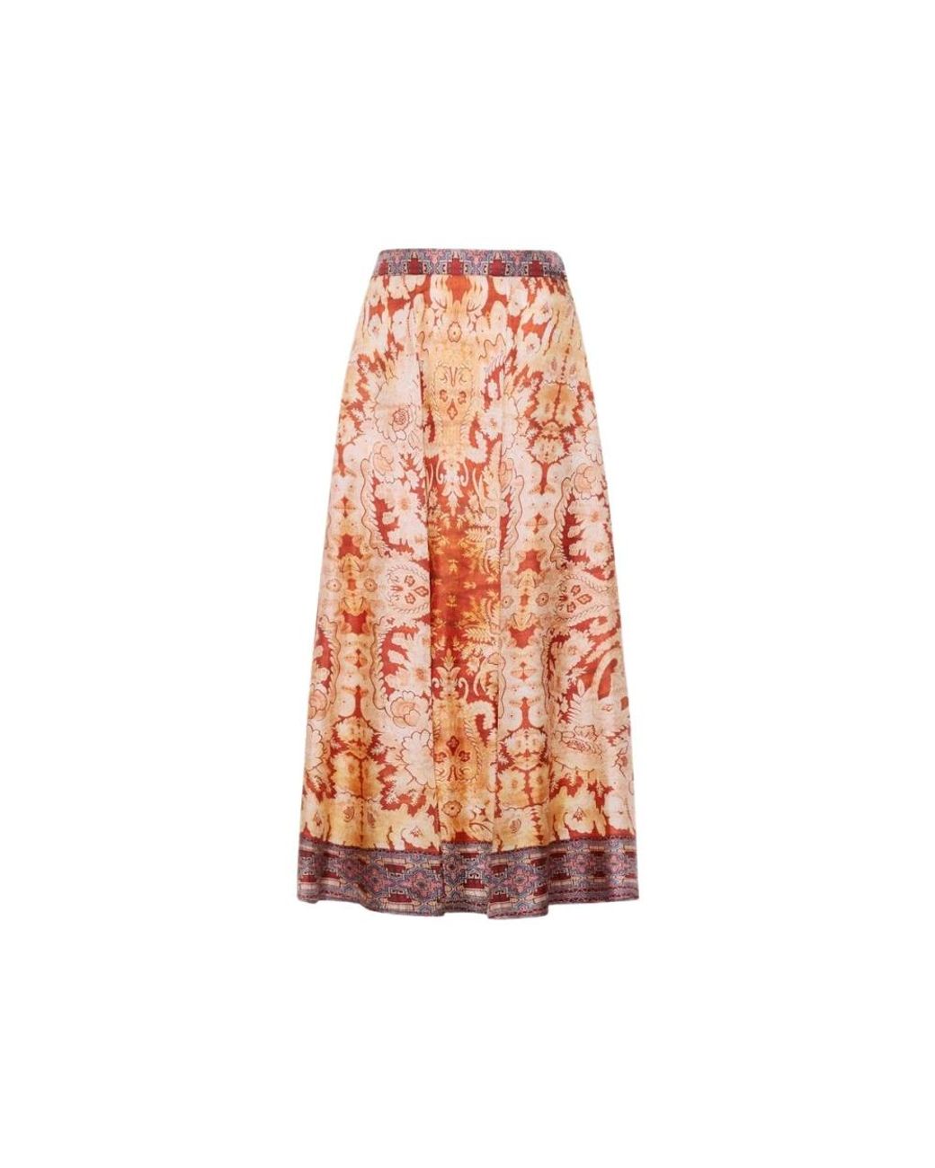 Pierre Louis Mascia Orange Midi Skirts