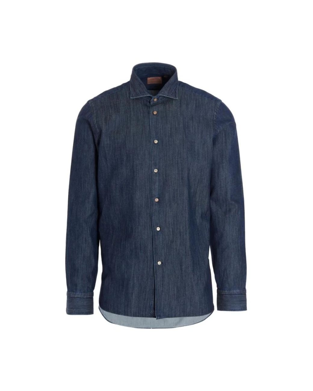 Borriello Blue Denim Shirts for men