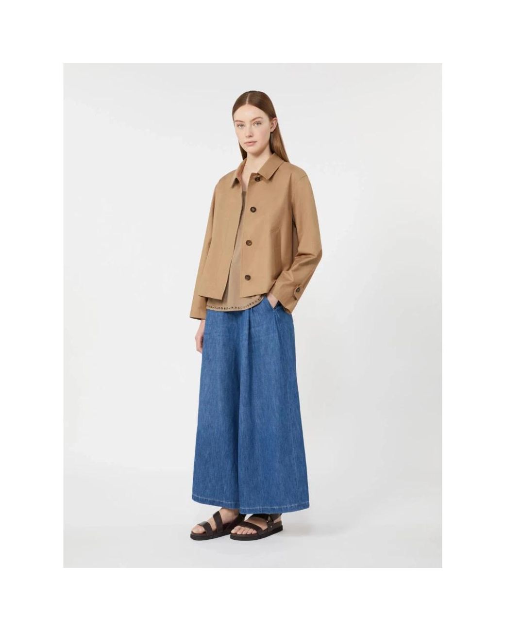 Max Mara Blue Wide Jeans