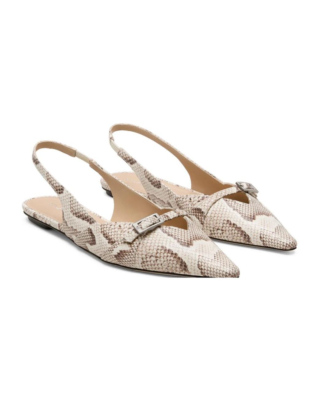 Stuart Weitzman Natural Ballerinas