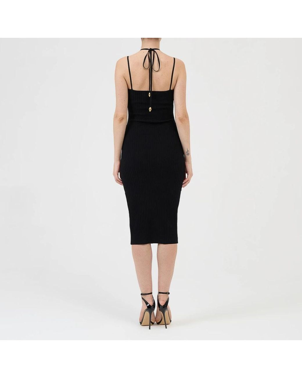 Just Cavalli Black Midi Dresses
