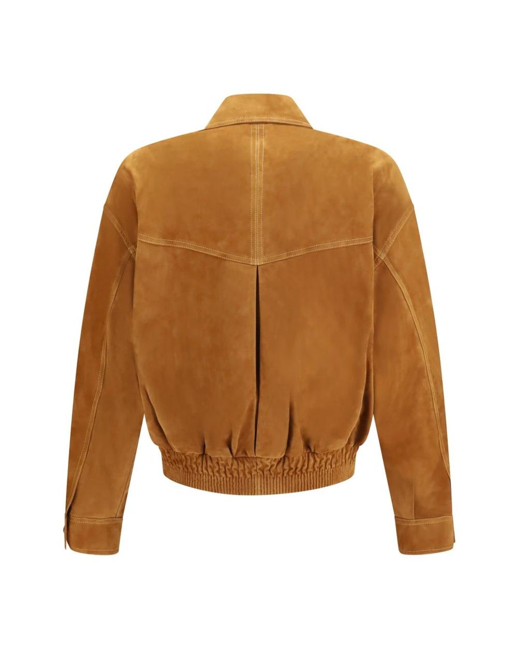 Leather Jackets di Versace in Brown da Uomo
