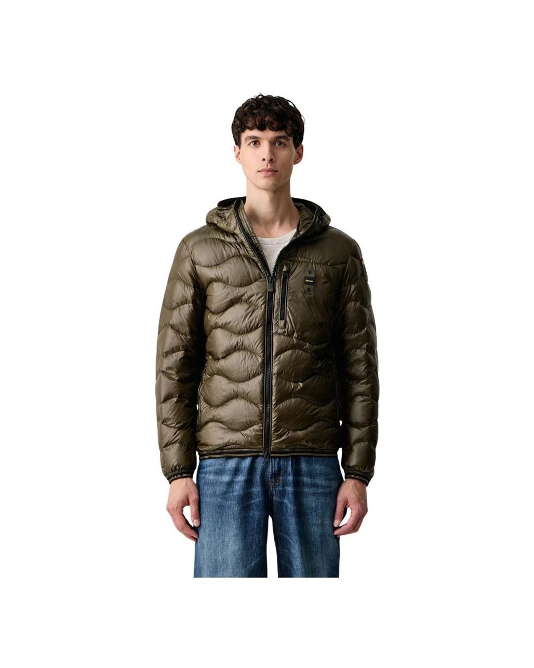 Down Jackets Blauer pour homme en coloris Black