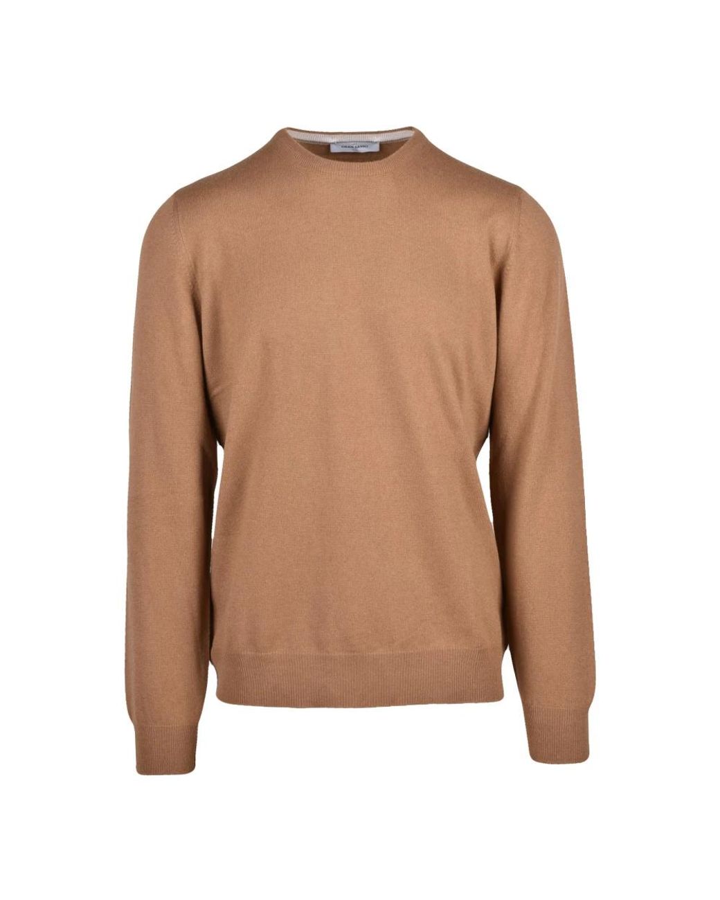 Gran Sasso Brown Round-Neck Knitwear for men