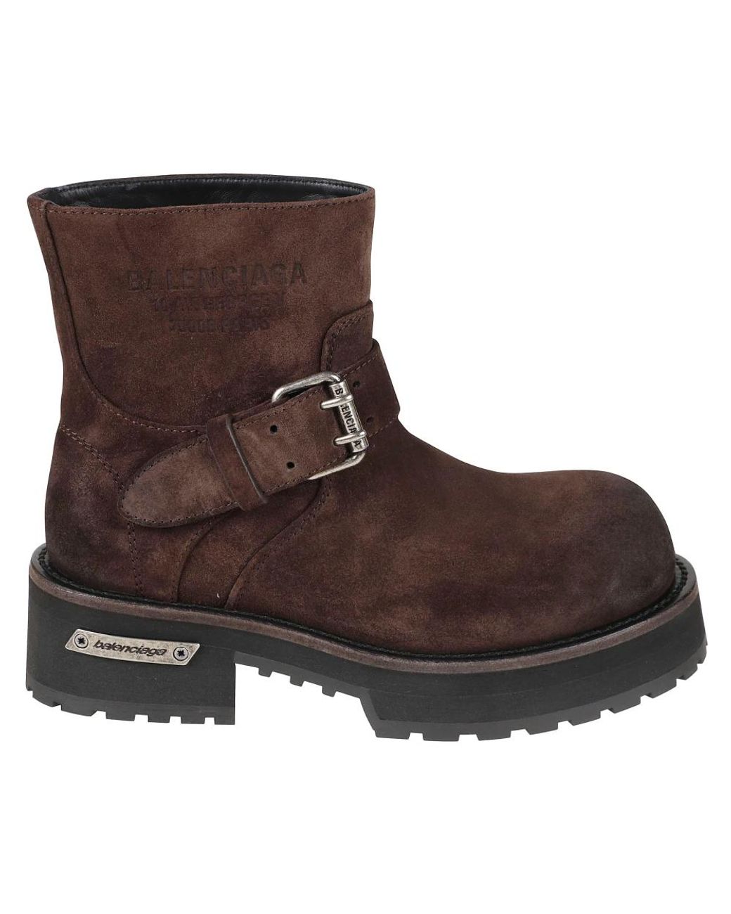Balenciaga Brown Ankle Boots