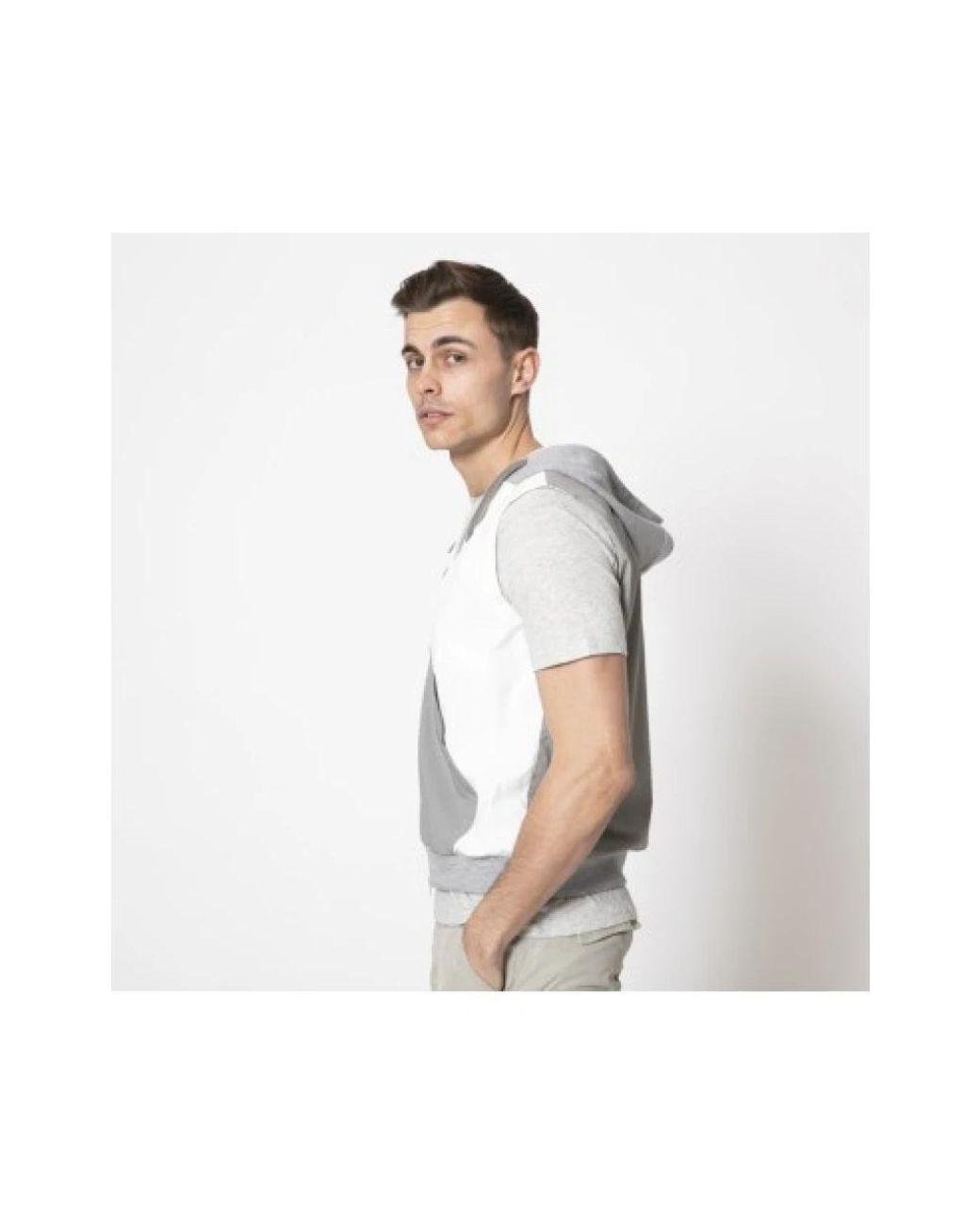 Zip-Throughs Herno de hombre de color White