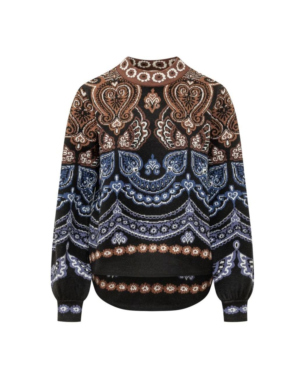 Farm Rio Gray Round-Neck Knitwear