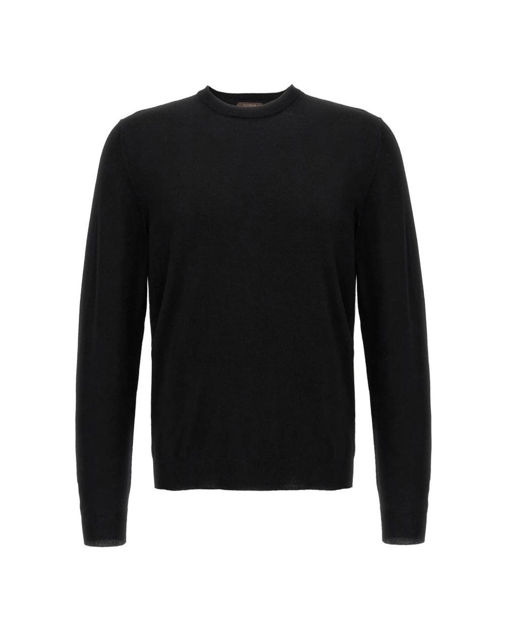 Zanone Black Round-Neck Knitwear for men