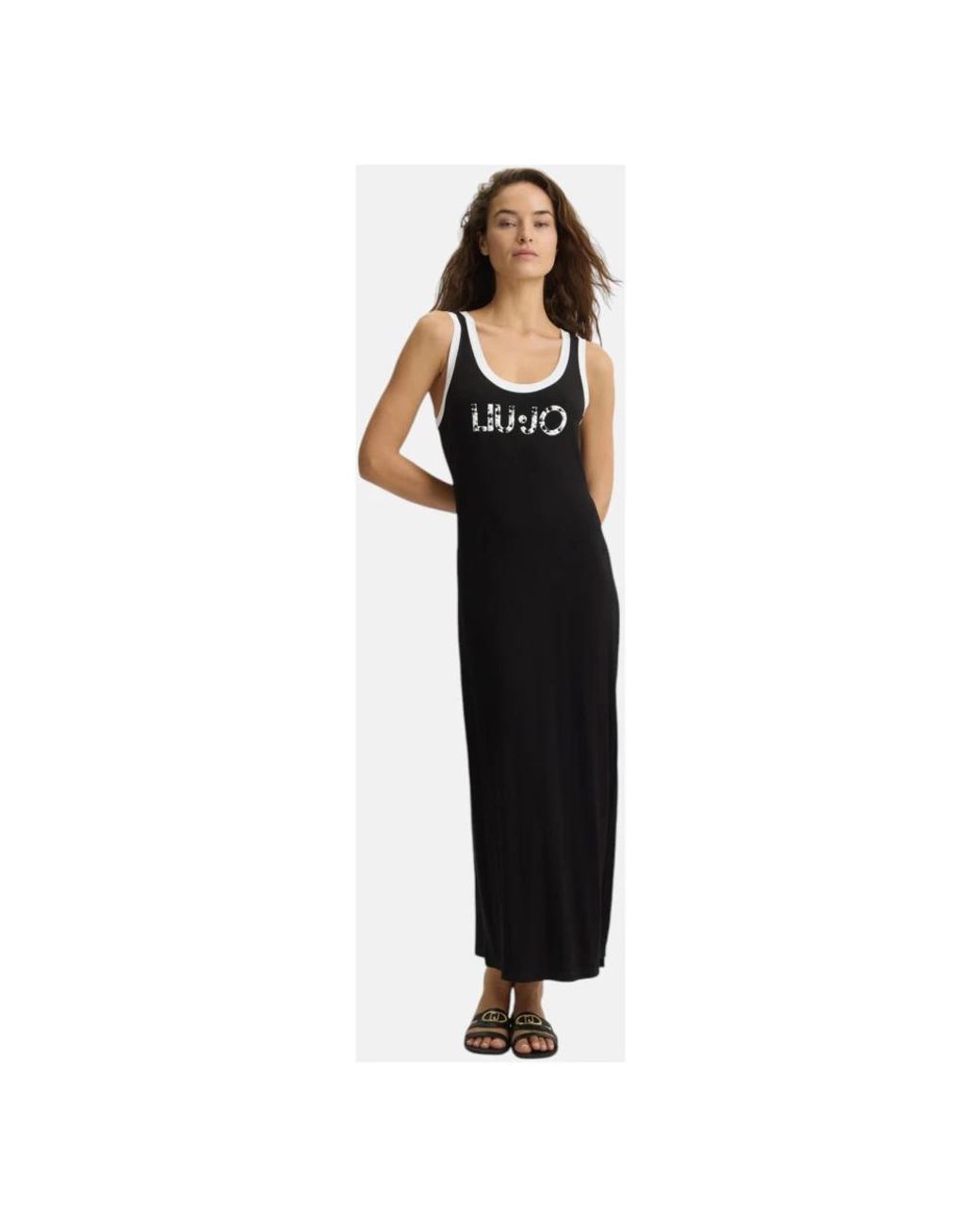 Maxi Dresses Liu Jo de color Black