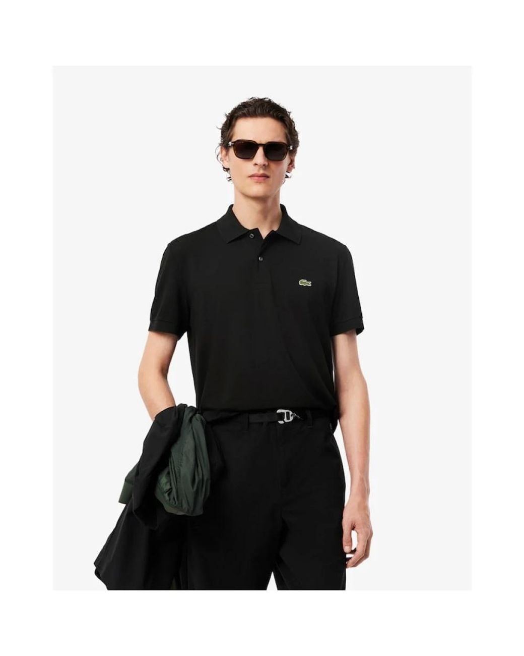 Lacoste Black Polo Shirts for men