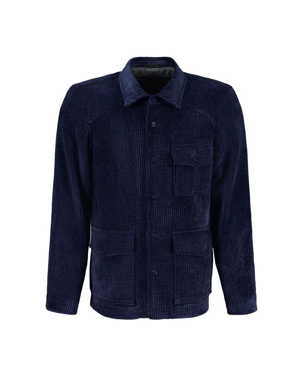 AUTORE Hanks Fluweel Jas in het Blue voor heren