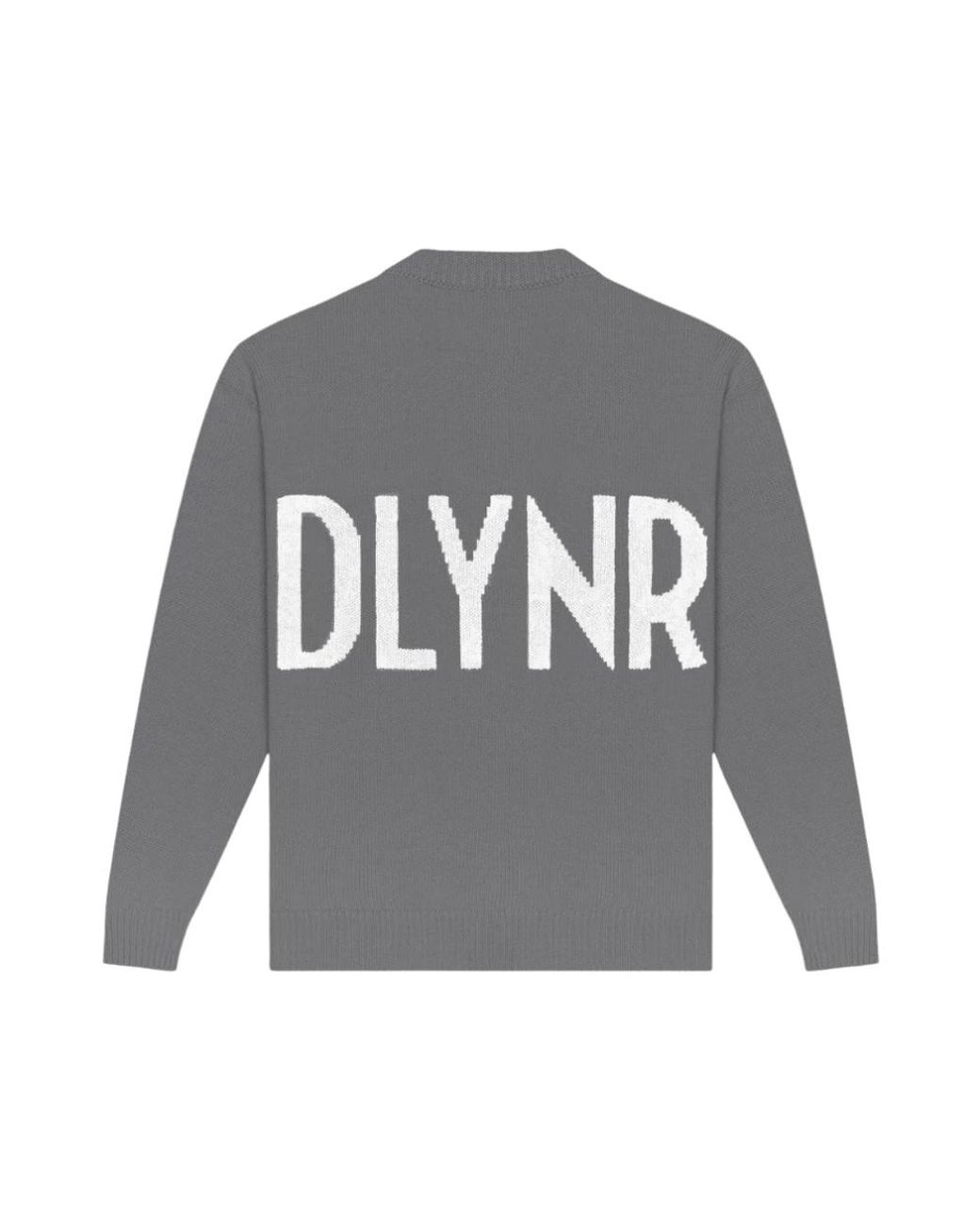 DOLLY NOIRE Gray Round-Neck Knitwear for men