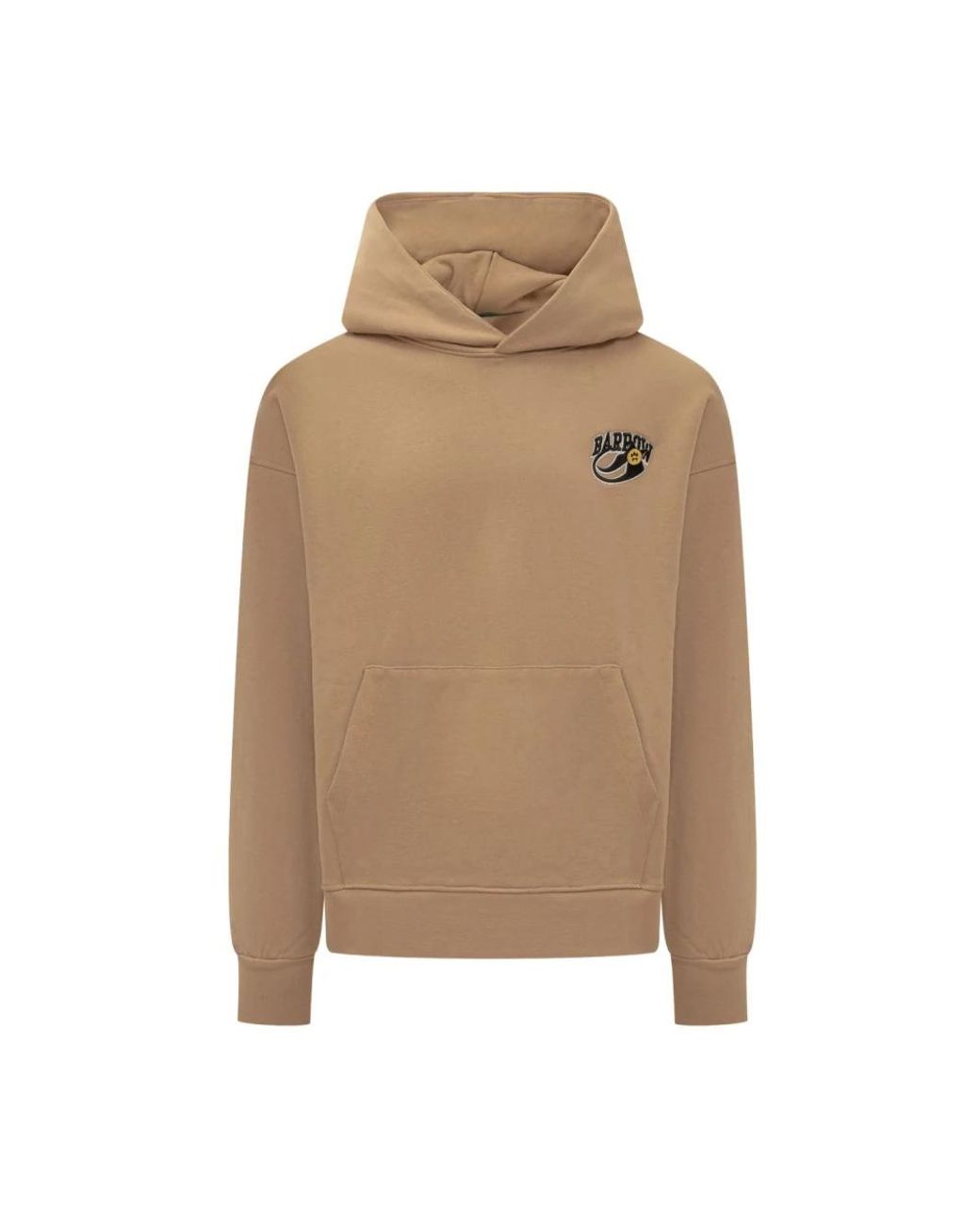 Barrow Hoodies & Sweatvesten ,Katoen Hoodie Met Logoprint in het Natural voor heren