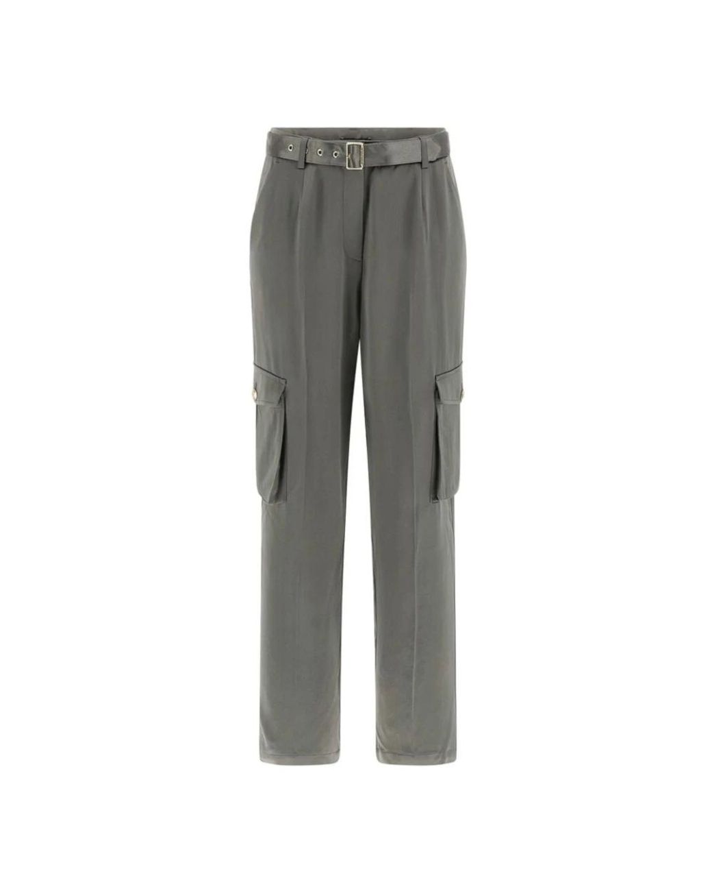 Guess Gray Straight Trousers