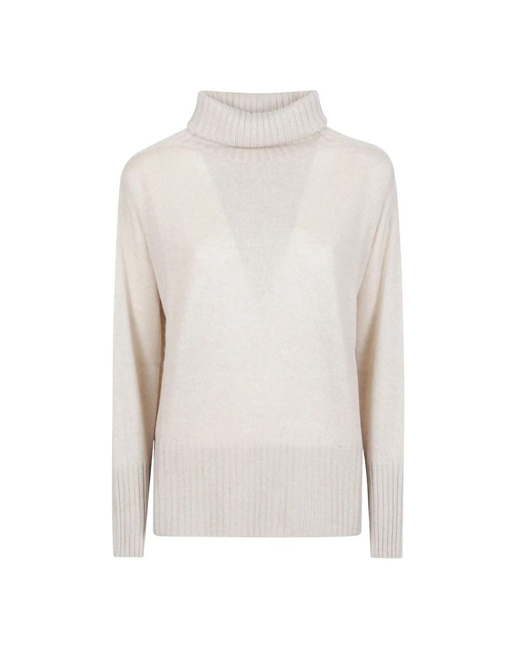Aragona Turtleneck Kasjmieren Trui in het White