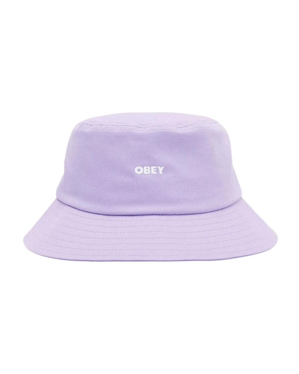 Obey Bold Twill Bucket Hat in Purple für Herren