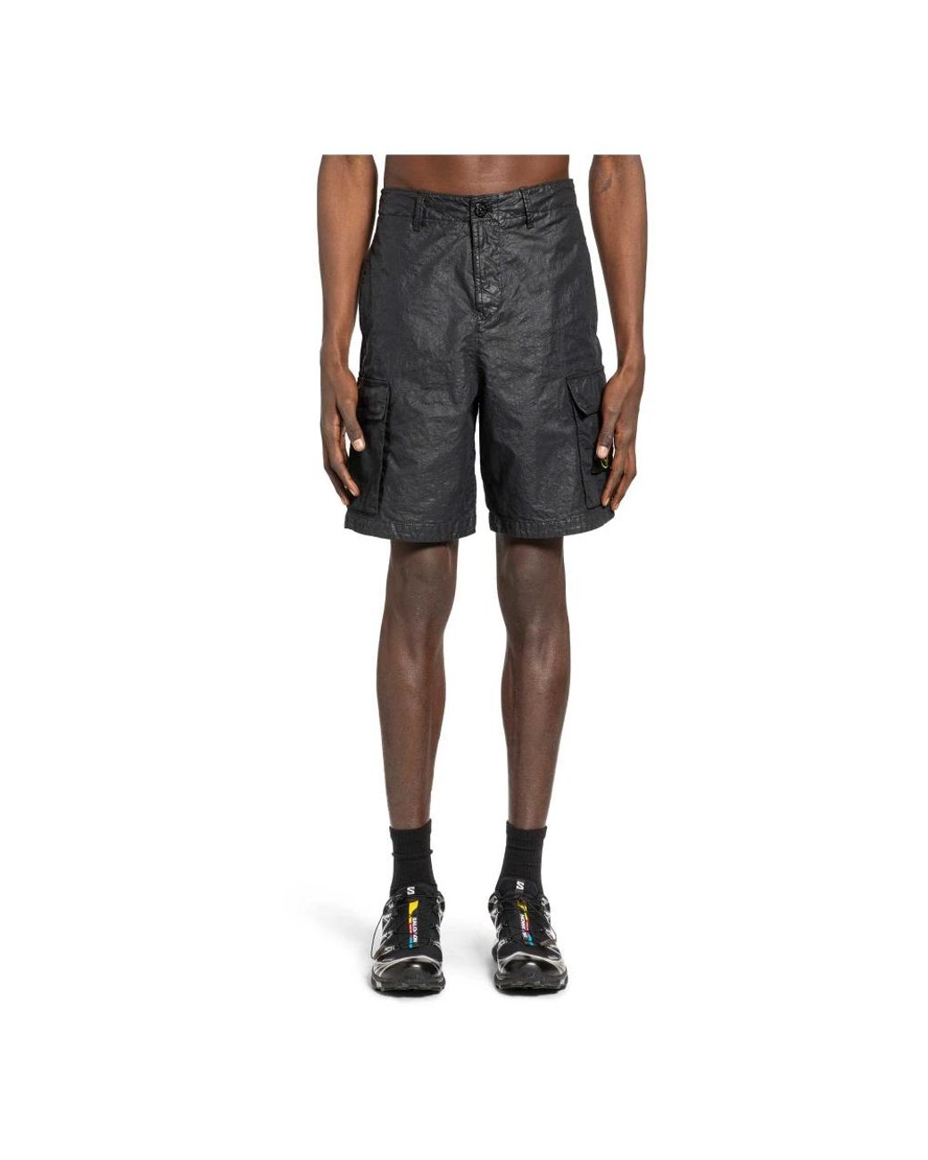 Stone Island Gray Casual Shorts for men